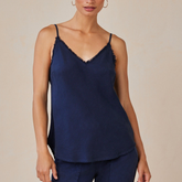 Frayed Tencel Cami - Endless Sea  - Sold as a Set